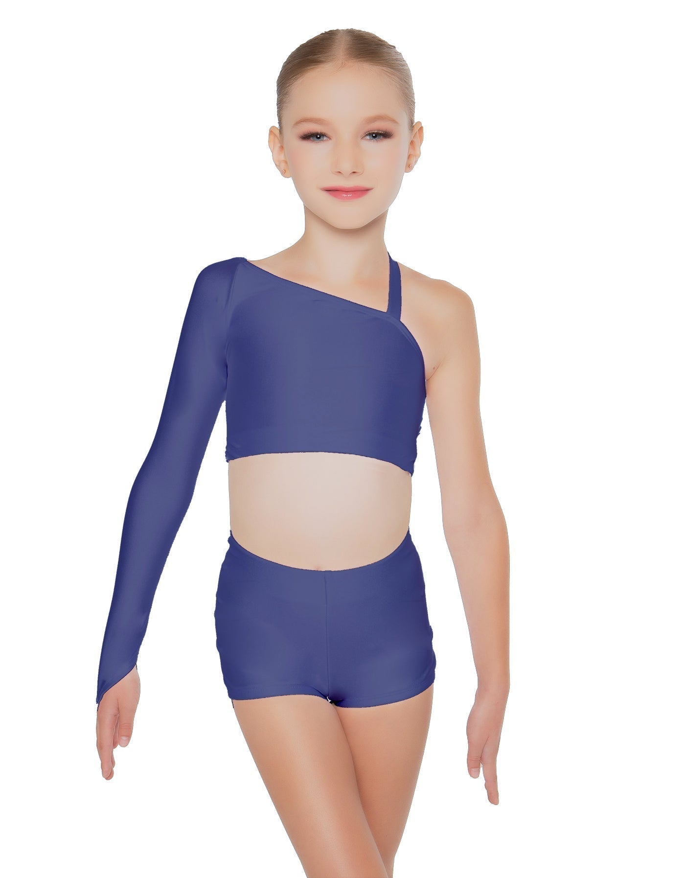 Solid Lycra Sparks Fly Crop Top