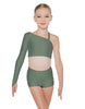 Solid Lycra Sparks Fly Crop Top
