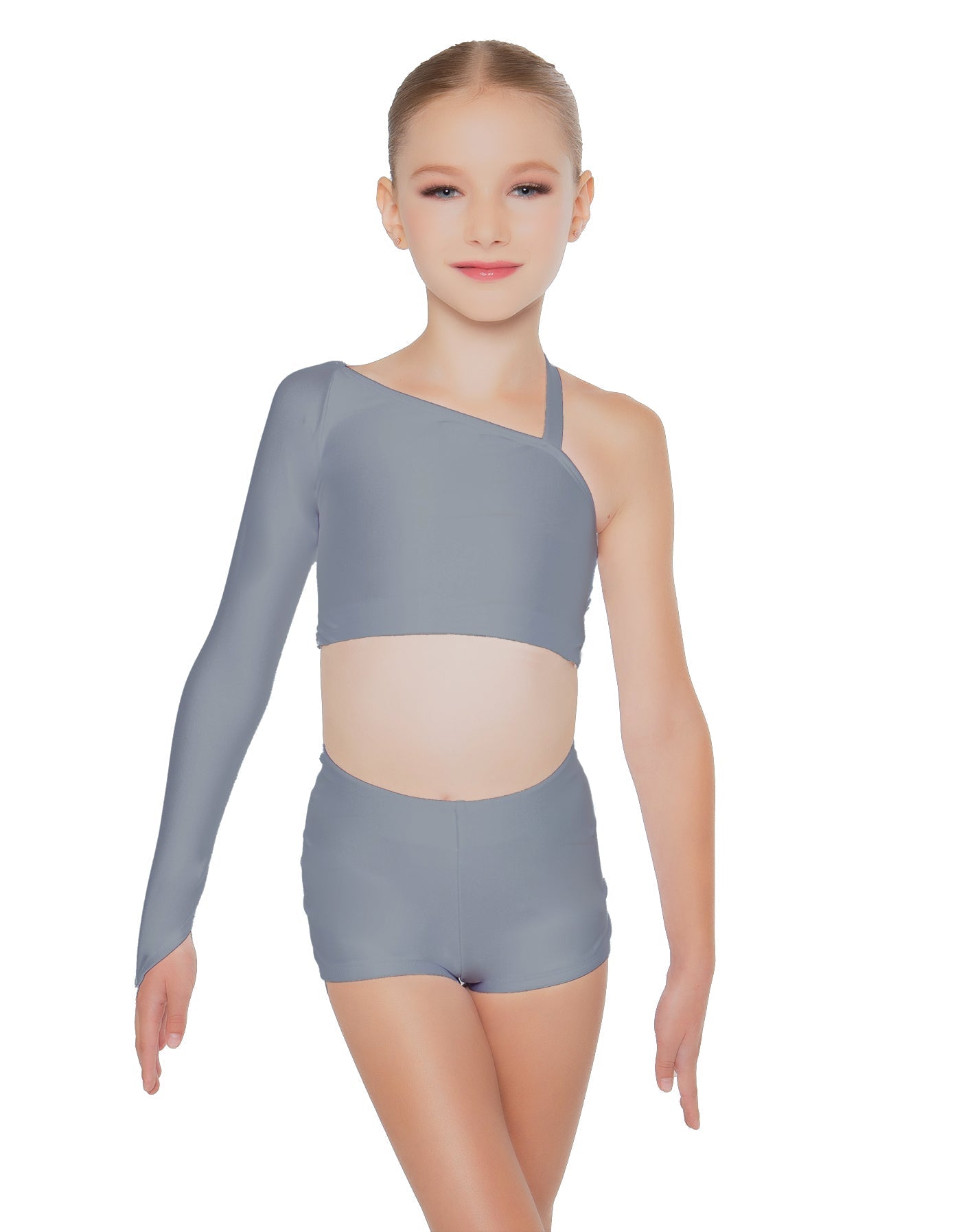 Solid Lycra Sparks Fly Crop Top