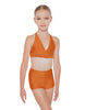 Solid Lycra V Bra with Ruffles