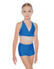 Solid Lycra V Bra with Ruffles