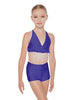 Solid Lycra V Bra with Ruffles