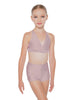 Solid Lycra V Bra with Ruffles