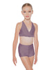 Solid Lycra V Bra with Ruffles
