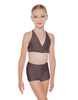 Solid Lycra V Bra with Ruffles
