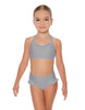 Solid Lycra Halter Sweetheart Bra with Ruffle