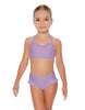 Solid Lycra Halter Sweetheart Bra with Ruffle