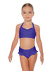 Solid Lycra Halter Sweetheart Bra with Ruffle