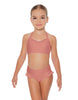 Solid Lycra Halter Sweetheart Bra with Ruffle
