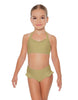 Solid Lycra Halter Sweetheart Bra with Ruffle
