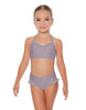 Solid Lycra Halter Sweetheart Bra with Ruffle