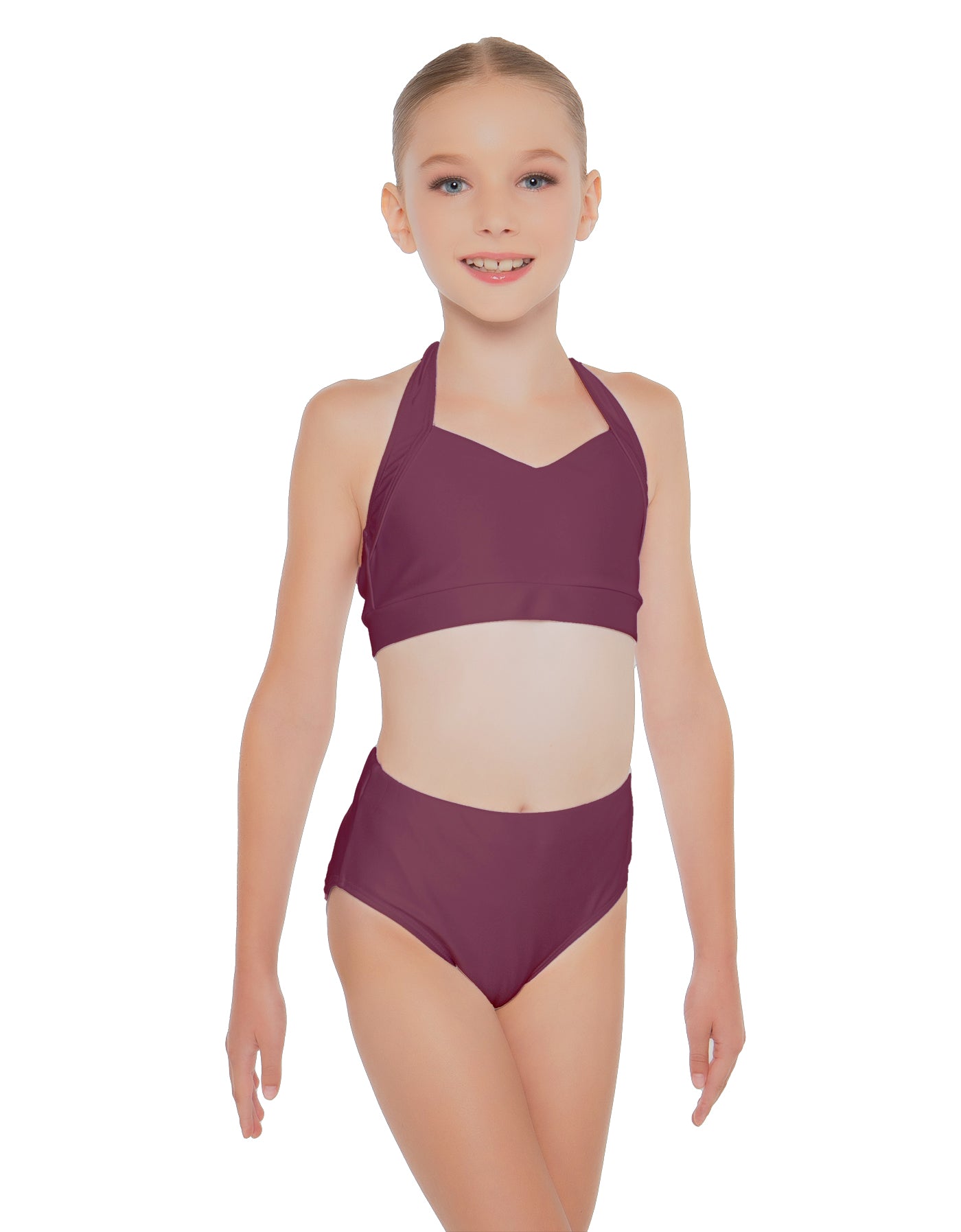 Solid Lycra Halter Sweetheart Bra