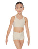 Solid Lycra Sweetheart Crop