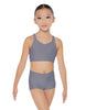 Solid Lycra Sweetheart Crop