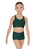 Solid Lycra Sweetheart Crop