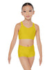 Solid Lycra Sweetheart Crop
