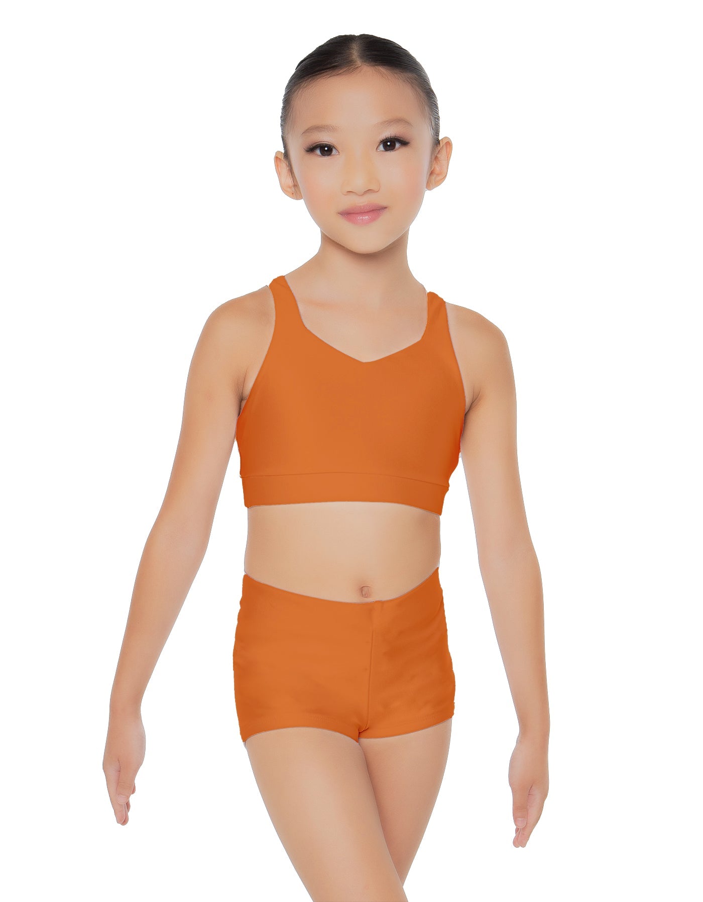 Solid Lycra Sweetheart Crop