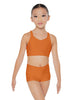 Solid Lycra Sweetheart Crop