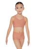 Solid Lycra Sweetheart Crop