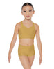 Solid Lycra Sweetheart Crop