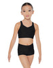 Solid Lycra Sweetheart Crop