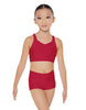 Solid Lycra Sweetheart Crop