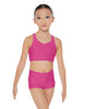 Solid Lycra Sweetheart Crop