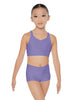 Solid Lycra Sweetheart Crop