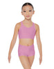 Solid Lycra Sweetheart Crop