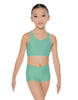 Solid Lycra Sweetheart Crop