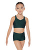 Solid Lycra Sweetheart Crop