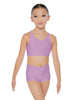 Solid Lycra Sweetheart Crop