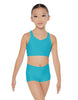 Solid Lycra Sweetheart Crop