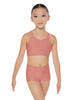 Solid Lycra Sweetheart Crop