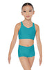 Solid Lycra Sweetheart Crop