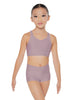 Solid Lycra Sweetheart Crop