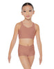 Solid Lycra Sweetheart Crop