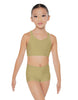 Solid Lycra Sweetheart Crop