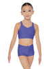 Solid Lycra Sweetheart Crop