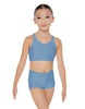 Solid Lycra Sweetheart Crop