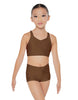 Solid Lycra Sweetheart Crop