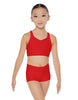 Solid Lycra Sweetheart Crop