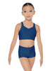 Solid Lycra Sweetheart Crop