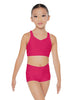 Solid Lycra Sweetheart Crop