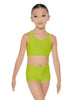 Solid Lycra Sweetheart Crop