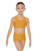 Solid Lycra Sweetheart Crop