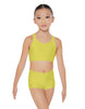Solid Lycra Sweetheart Crop