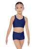 Solid Lycra Sweetheart Crop