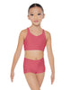 Solid Lycra Sweetheart Crop