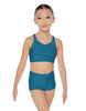 Solid Lycra Sweetheart Crop